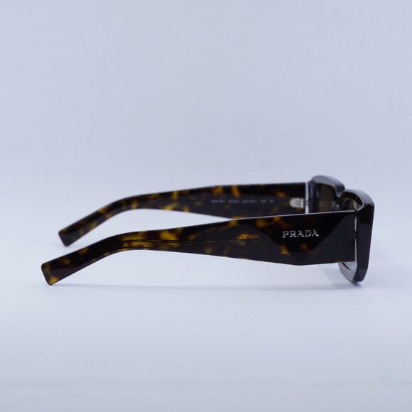 Prada PR06YS 2AU8C1 Sunglasses Havana Rectangle Frame, Dark Brown Lenses main image 5